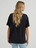 WRANGLER Wrangler Women's Black Lainey Wilson Jukebox Gold Oversized Tee 