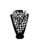 M&F Western Unisex Black & White Checkboard Print Wild Rag Scarf