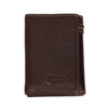 TRENDITIONS Justin Men's Brown Yoke Stitched Trifold Wallet 
