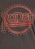Rock & Roll Denim Women's Black Rodeo Stud Graphic Tee