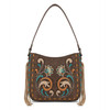 MONTANA WEST Montana West Women's Coffee Embroidered Hobo Bag 