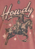 PANHANDLE SLIM Rock & Roll Denim Women's Brown Howdy Horse Oversized Tee 