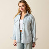 Ariat Women's Blue & White Denim Stripe Jacket
