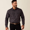 ARIAT Ariat Men's Black Wrinkle Free Allen Fitted Snap Shirt 