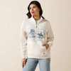 ARIAT Ariat Women's Sea Salt Traveler 1/2 Zip Sweatshirt 