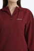 CINCH Cinch Women's Burgundy 1/2 Zip Pullover Windbreaker 