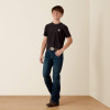 ARIAT Ariat Boy's Grey Heather Digi Shield Short Sleeve T Shirt 