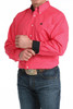 Cinch Men's Pink Micro Dot Classic Fit Button Down Shirt