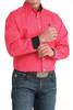 Cinch Men's Pink Micro Dot Classic Fit Button Down Shirt
