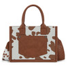 Montana West Wrangler Women's Brown Cow Print Crossbody Bag