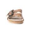 MYRA BAGS Myra Women's Dark Brown Falling Feather Sandals 