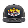 RED DIRT Red Dirt Old Timer Snapback Cap With White Rope - Charcoal 