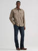 Wrangler Tan Retro Premium Western Snap Shirt For Men
