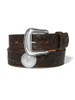 JUSTIN Men's Justin Thunder Leather Belt - Brown 