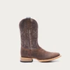 HYER BOOTS Men's Hyer Tan/Gray Bucklin Cowhide Square Toe Boot