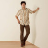 ARIAT Ariat Sandshell Stripe Retro Hawthorne Fitted Men's Snap Shirt 