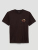 Wrangler Cowboy At Sunset Graphic Men's T-Shirt - Mole Brown