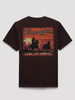 Wrangler Cowboy At Sunset Graphic Men's T-Shirt - Mole Brown