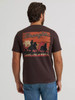 Wrangler Cowboy At Sunset Graphic Men's T-Shirt - Mole Brown