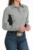 Cinch Women's Arenaflex Black Stripe Long Sleeve Snap Shirt