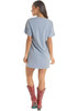 Women's Rock & Roll Denim Cerulean Graphic Dress