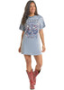 Women's Rock & Roll Denim Cerulean Graphic Dress