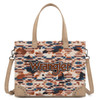 Montana West Wrangler Khaki Aztec Print Tote/Crossbody Bag