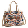 Montana West Wrangler Khaki Aztec Print Tote/Crossbody Bag
