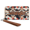 Montana West Wrangler Aztec Print Wallet In Brown