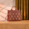 Montana West Wrangler Aztec Studded Denim Tote & Crossbody Bag - Pink