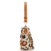 Montana West Wrangler Women's Leopard Print Canvas Brown Shoulder Bag