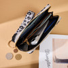 Montana West Wrangler Black Leopard Print Women's Wallet/Wristlet