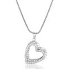 MONTANA SILVERSMITH Montana Silversmiths Roped In Love Heart Women's Necklace - Silver 