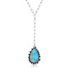 MONTANA SILVERSMITH Montana Silversmiths Prickly Pear Turquoise Women's Silver Necklace 