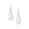 MONTANA SILVERSMITH Montana Silversmiths Silver Pointed Path Turquoise Earrings For Women 
