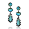 MONTANA SILVERSMITH Montana Silversmiths Silver Bold Horizon Turquoise Earrings For Women 