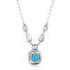 MONTANA SILVERSMITH Montana Silversmiths Women's Silver Snowfall Ridge Turquoise Necklace 