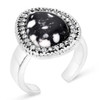 MONTANA SILVERSMITH Montana Silversmiths Women's Black & White Dark And Stormy Ring 