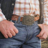 MONTANA SILVERSMITH Montana Silversmiths Surrounded By Faith Belt Buckle 