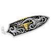 MONTANA SILVERSMITH Montana Silversmiths Longhorn Cattle Drive Hat Feather - Silver & Gold 