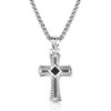 MONTANA SILVERSMITH Montana Silversmiths Men's Sundown Ridge Cross Silver Necklace 