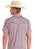 ROCK & ROLL COWBOY Rock & Roll Denim Men’s Medallion Print Pearl Snap Polo - Natural Multicolor 