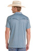 Rock & Roll Denim Men’s Turquoise Medallion Print Polo