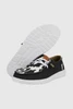 HEY DUDE Hey Dude Women's Black Cow Print Wendy Animal Shoe  