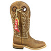 HYER BOOTS Hyer Men's Walton Saddle Tan Crunch Square Toe Boot