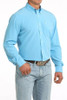 CINCH Cinch Men's Solid Light Blue Long Sleeve Shirt 