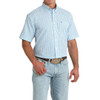 CINCH Men's Cinch Blue & White Arenaflex Printed Button Down Shirt 
