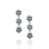 Montana Silversmiths Women's Montana Spring Floral Earrings - Silver & Turquoise