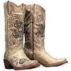 TANNER MARK Tanner Mark McAllen Cowhide Burnished Sand Women's Leather Boot 