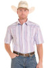 PANHANDLE SLIM Panhandle Slim Men's Blue Vintage Stripe Snap Shirt 